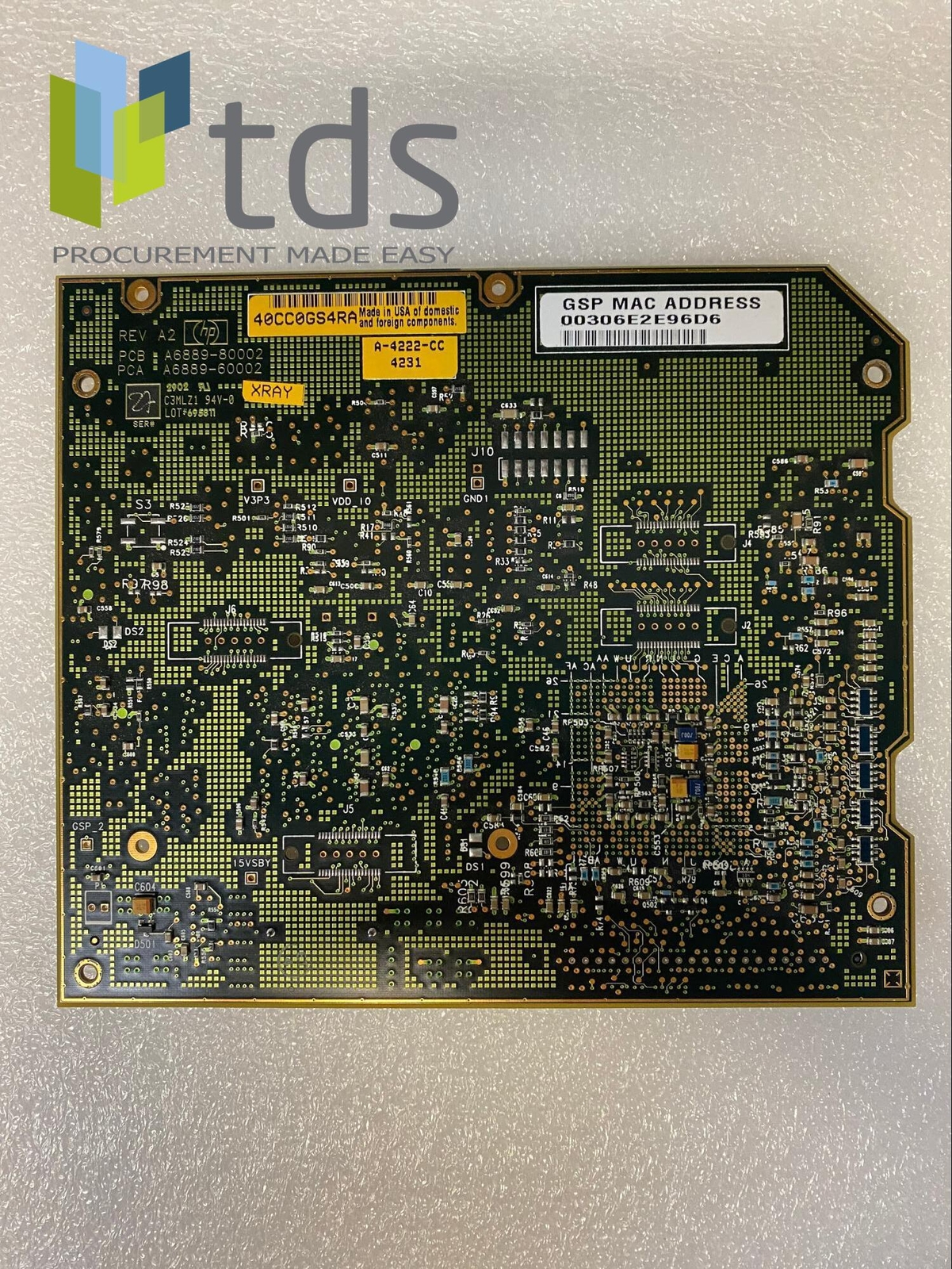 HP GSP SERVICE PROCESSOR BOARD A6889-69102 a6889-80002 a6889-60002 - Picture 2 of 2