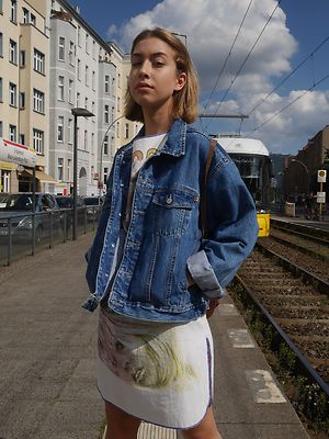 Doccet Denim Jacket 90s Grunge Blue True Vintage | eBay
