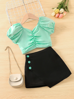 conjuntos faldas para niñas elegantes