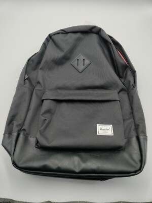 Herschel Supply Co Heritage Backpack 21.5L Black With Red Striped Lining