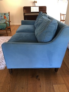 Orson Blake dark turquoise/teal velvet 3-seater couch | Sofas | Gumtree