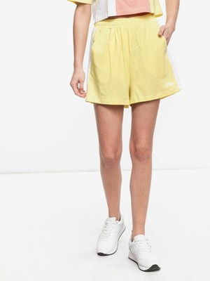 

Женские шорты Fila Badu Limelight, ярко-белая спортивная одежда, повседневная спортивная одежда, Желтый