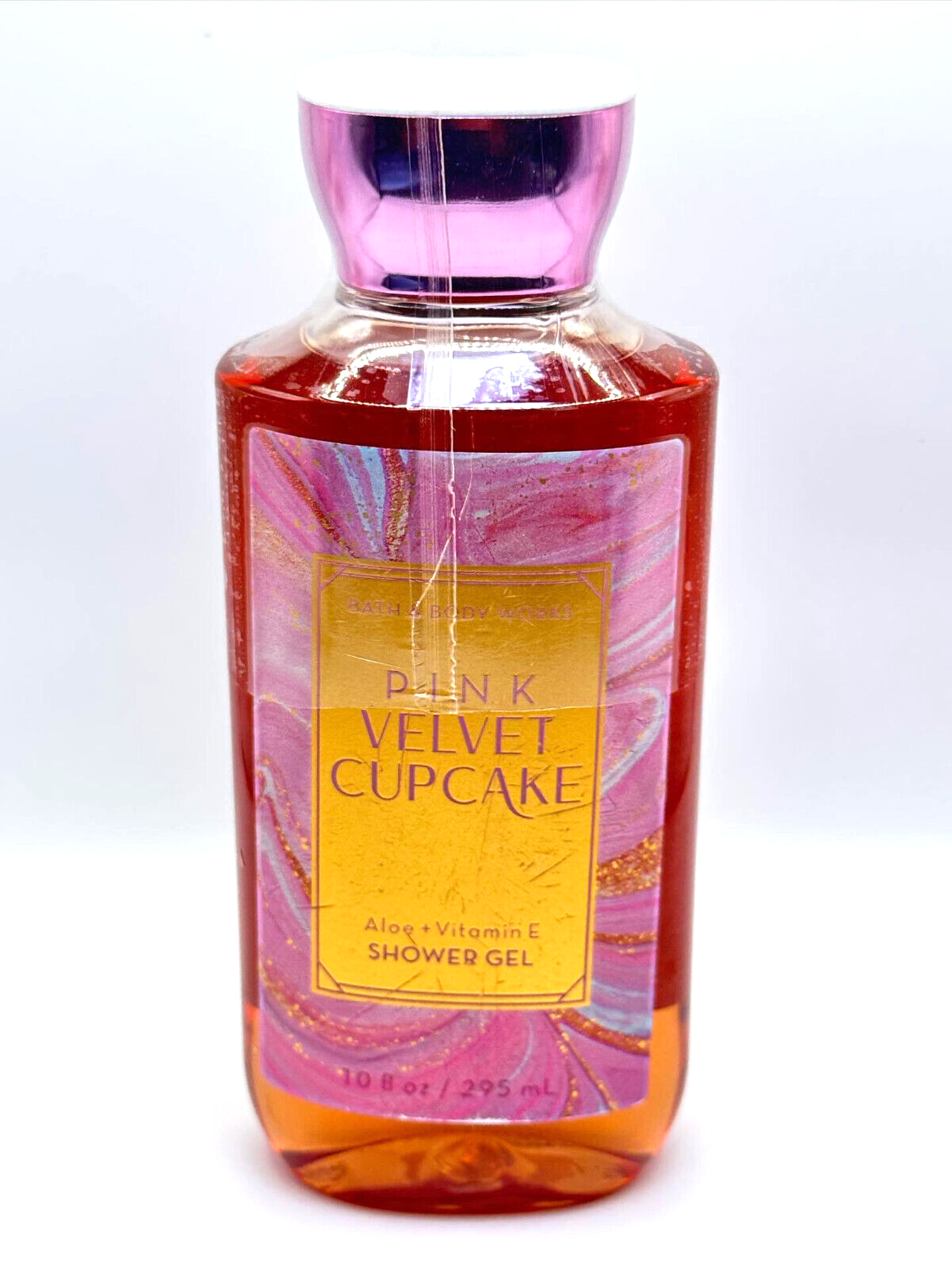 BATH & BODY WORKS PINK VELVET CUPCAKE SHOWER GEL BODY WASH 10 FL