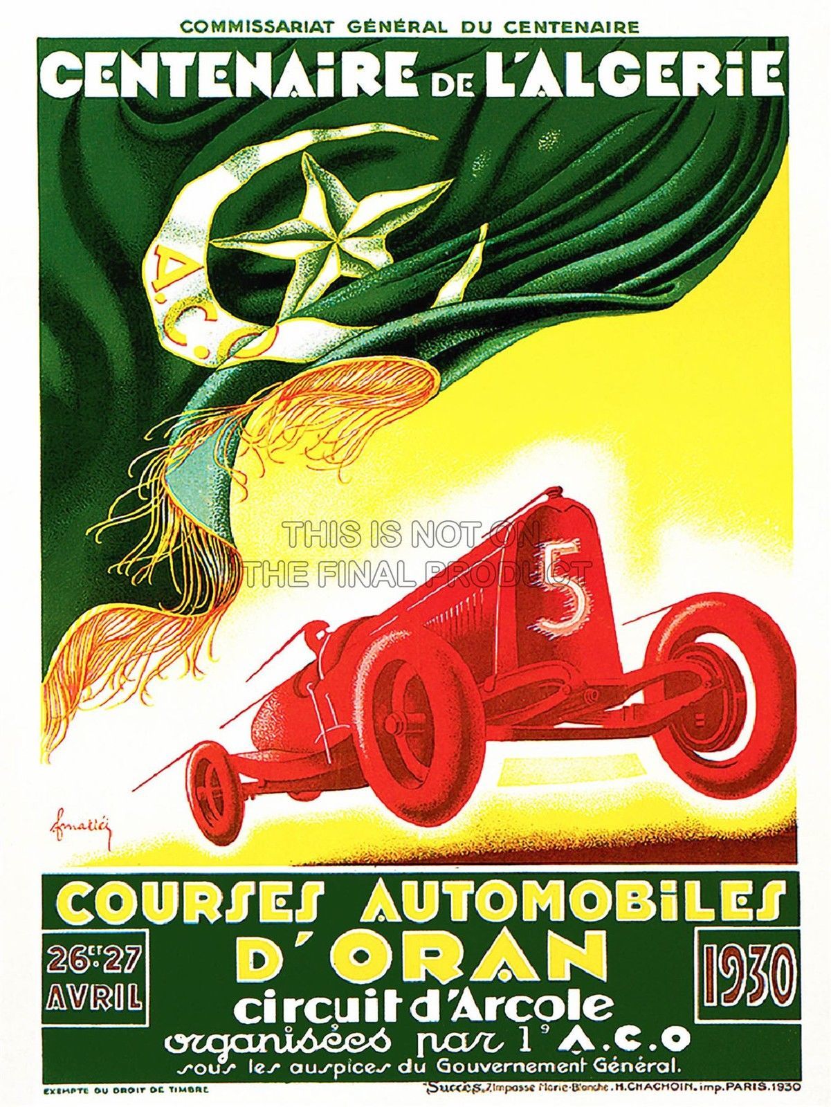 Plakate mit Motorsport