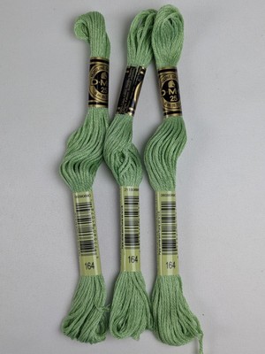 DMC 6-Strand Embroidery Cotton- 117-164 Light Forest Green - 3 Skeins - 8.7yd