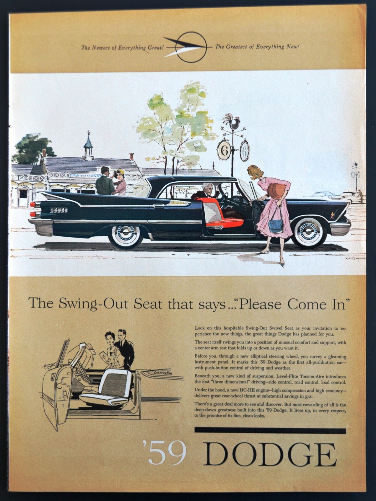 1959 DODGE Custom Royal Lancer Dark Blue 2-dr Hardtop Coupe