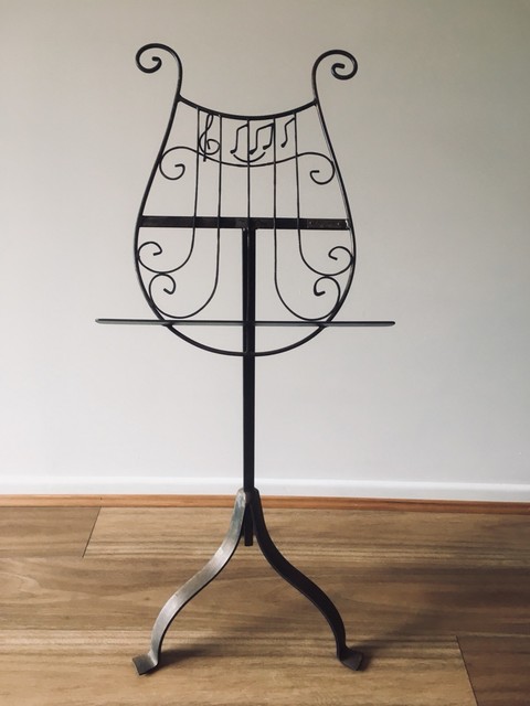 Decorative Cast Iron Music Book 47 Restaurant Menu Stand