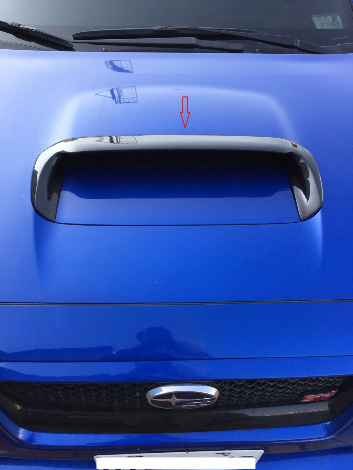 hood scoops ebay on Carbon Fiber Hood Scoop Vent Cover For 2015 2016 17 18 Subaru Wrx Sti 4dr Sedan Ebay