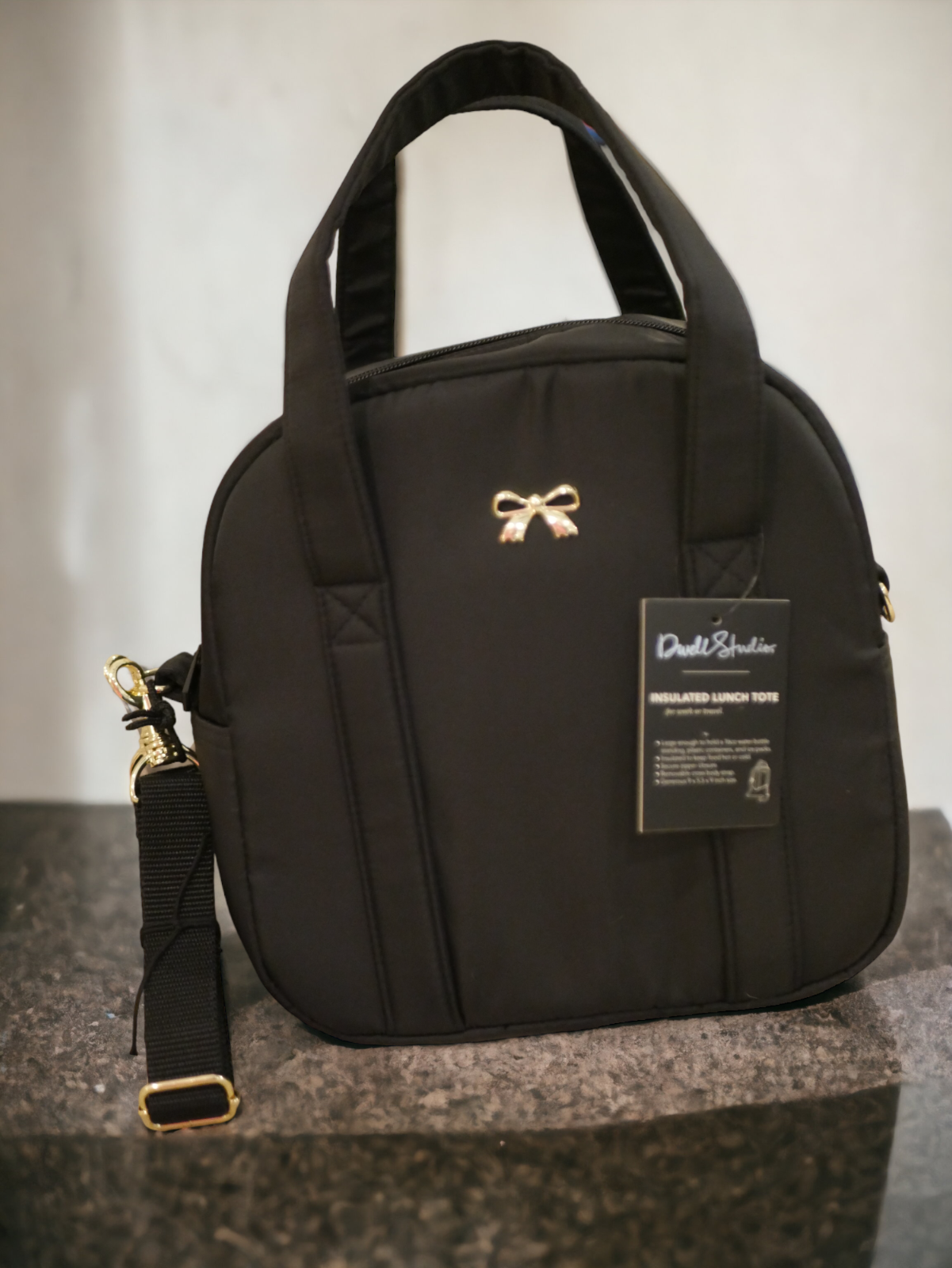 lunch box tote bag／black OPUX Lunch Box Women, Insulated Bag Girls School Kids Teen