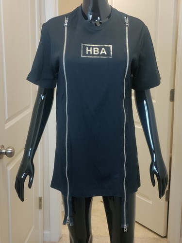 Hood By Air (HBA) Logo's Double Zipper T-shirt XS. | eBay