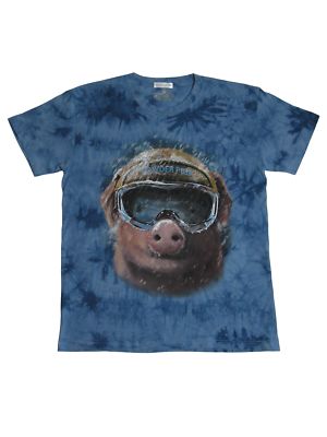 Spaß Party T-Shirt mit hochwertigem 3D Motiv Druck Motiv Wild Pig Schwein