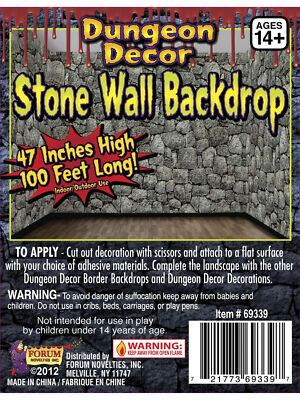 Stone Wall Dungeon Decor Backdrop Decoration