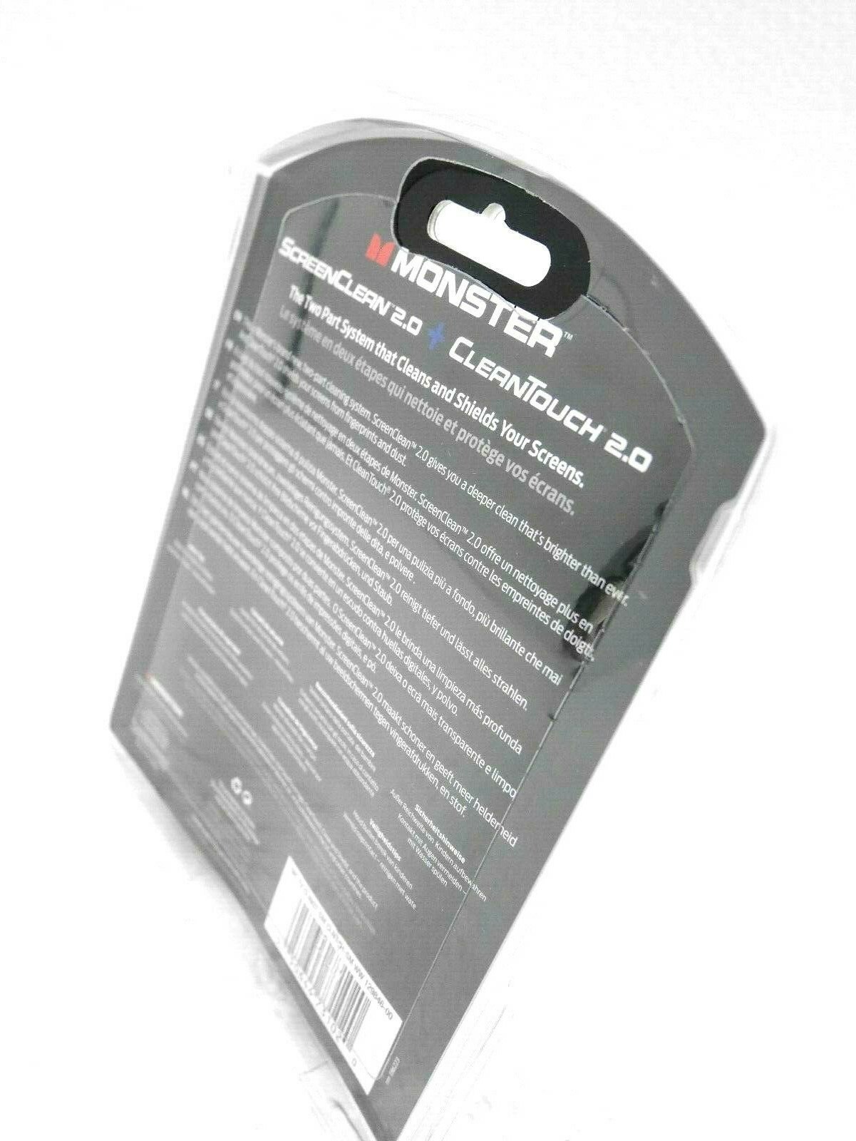 BRAND NEW Monster ScreenClean 2.0 + CleanTouch 2.0 Clean and Shield System