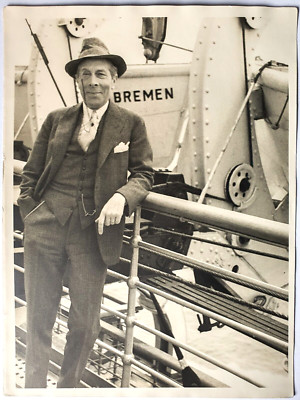 Fotografie Vintage Schauspieler Georg Arlis Auf Der Bremen Richard Fleischhut