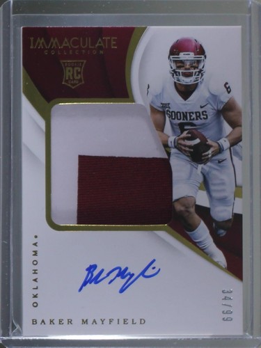 2018 Panini Immaculate Collection Collegiate Baker Mayfield #105