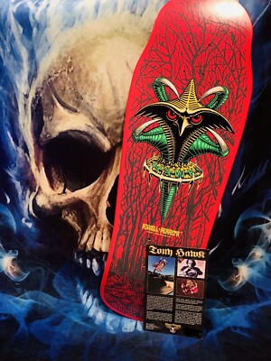Powell/Santa Cruz/ Vision Pink Claw Tony Hawk Reissue Skateboard (Series 8)