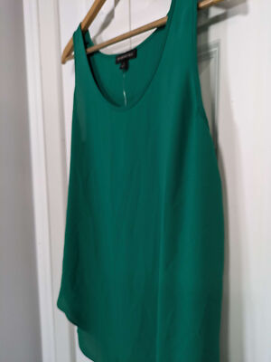 Banana Republic NWT Women's Size Small Blouse Green Sleeveless