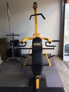 Powertec Levergym Utility Bench And Powetech Leg Lift Attachment