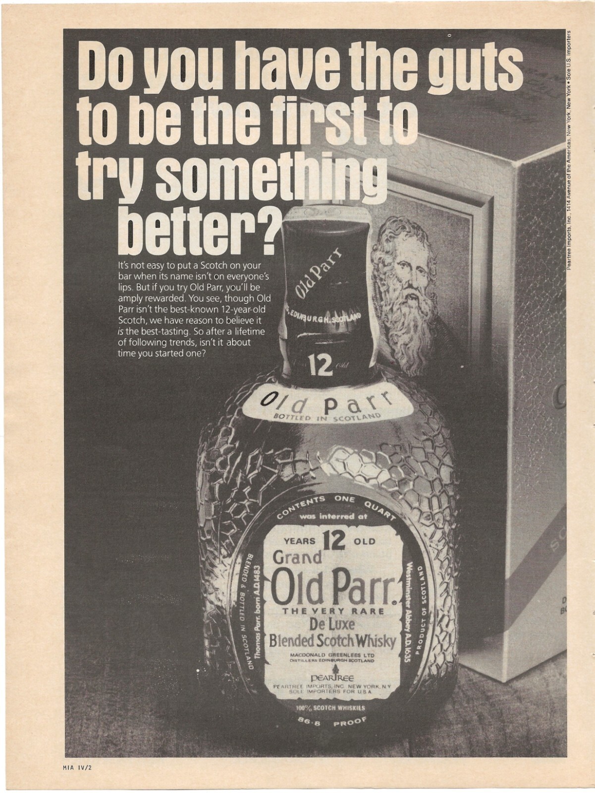 Vintage Print Ad Grand Old Parr De Luxe Scotch Whisky - Jan Vintage Print Ad Grand Old Parr De Luxe Scotch Whisky - Jan