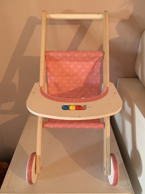 hape wooden stroller