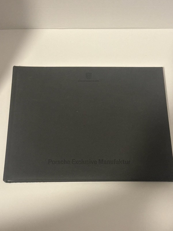 Porsche Exclusive Manufaktur Hardcover Catalog Book