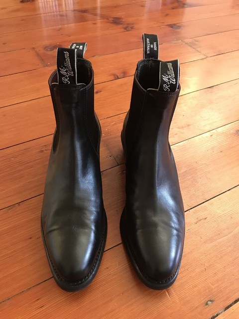 RM Williams Black Yearling Boots - Ladies Size 9 | Women's Shoes