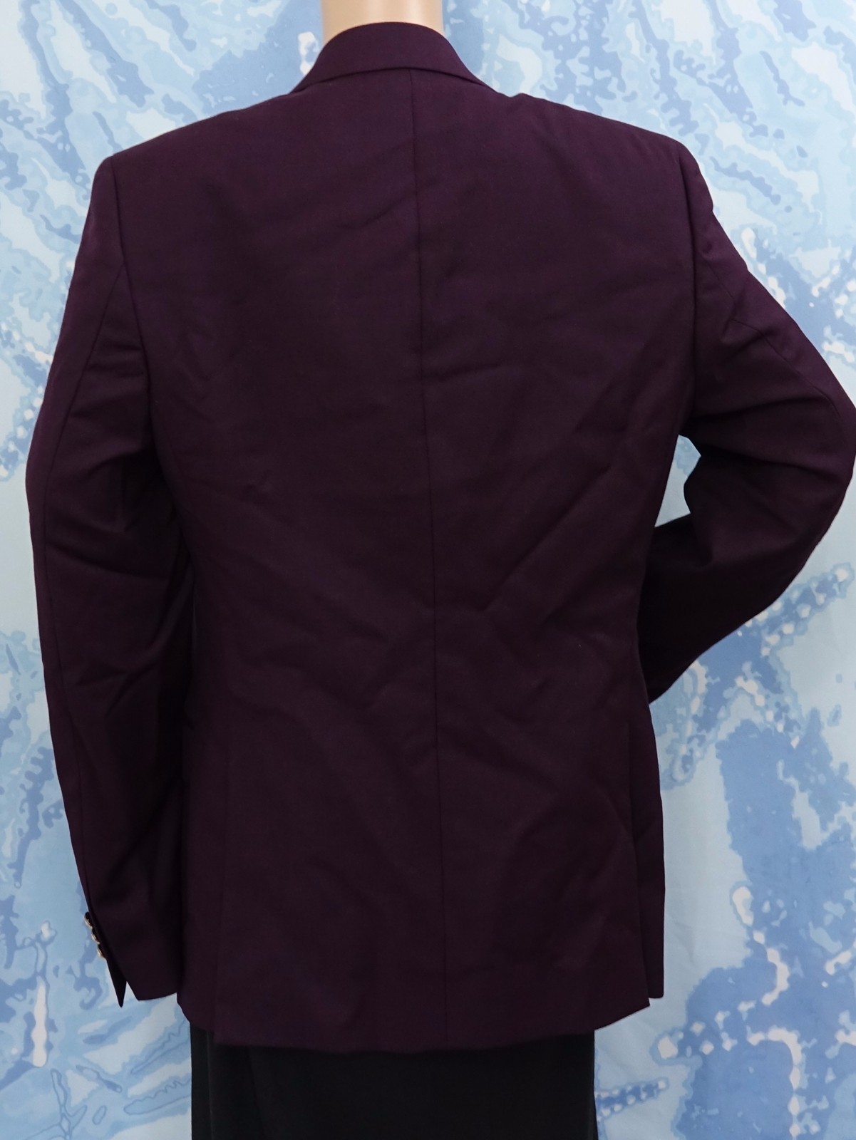 Pre-owned Versace Men's Collection Notch Lapel Purple Sport Coat Blazer Jacket,us 40,44,46