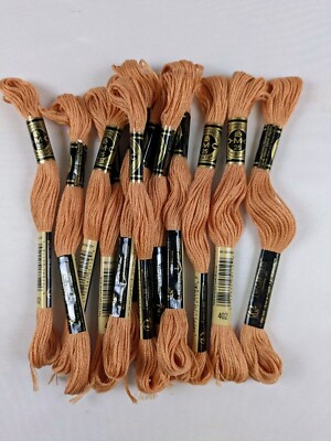 DMC 6-Strand Embroidery Cotton- 117-402 Very Light Mahogany 12 Skeins 8.7yd NEW