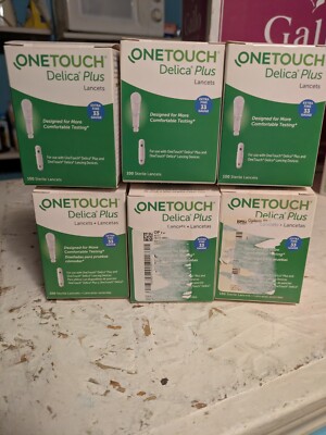 600 One Touch Delica Plus 33 Gauge Lancets