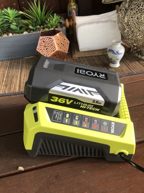 Ryobi 36 volt battery and charger 2.6ah brand new warranty | Garden