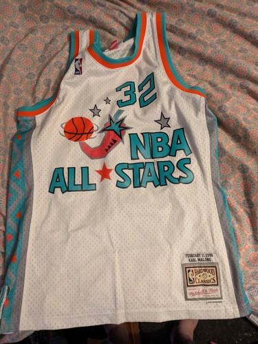 MITCHELL & NESS NBA ALL-STAR KARL MALONE JERSEY SWINGMAN | eBay