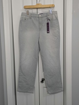 Gloria Vanderbilt NWT Women's Size 12P Petite Gray Pants Heritage Fit Amanda