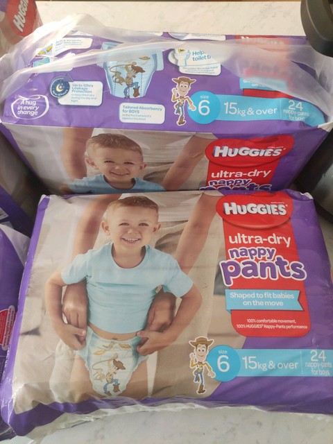 huggies ultra dry nappy pants size 6