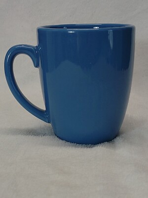 Vintage Corelle Stoneware medium Blue Coffee Mugs Cups ~ Made In Thailand