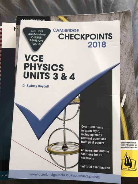 Vce Physics Unit 34 Check Points Textbooks Gumtree - 