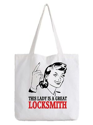 Locksmith Ladies Tote Bag Shopper Best Gift Locks Security Anti-theft Job (Best Anti Theft Bags)