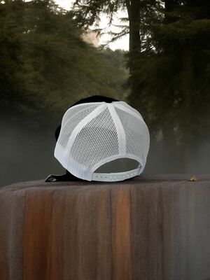 Adjustable Embroidered Snapback Trucker Hat - Lone Wolf Patch