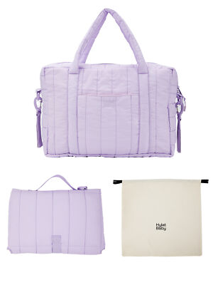 Hylat Baby Sac à langer avec matelas à langer et sac en toile - Violet