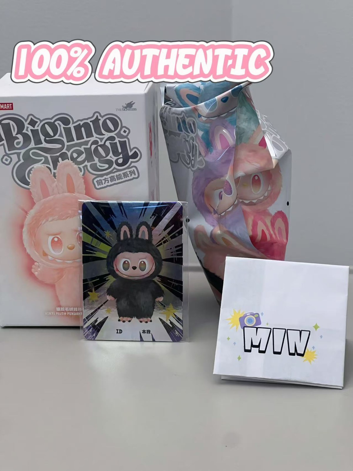 100% AUTHENTIC POP MART The Monster Labubu- Big into energy ID