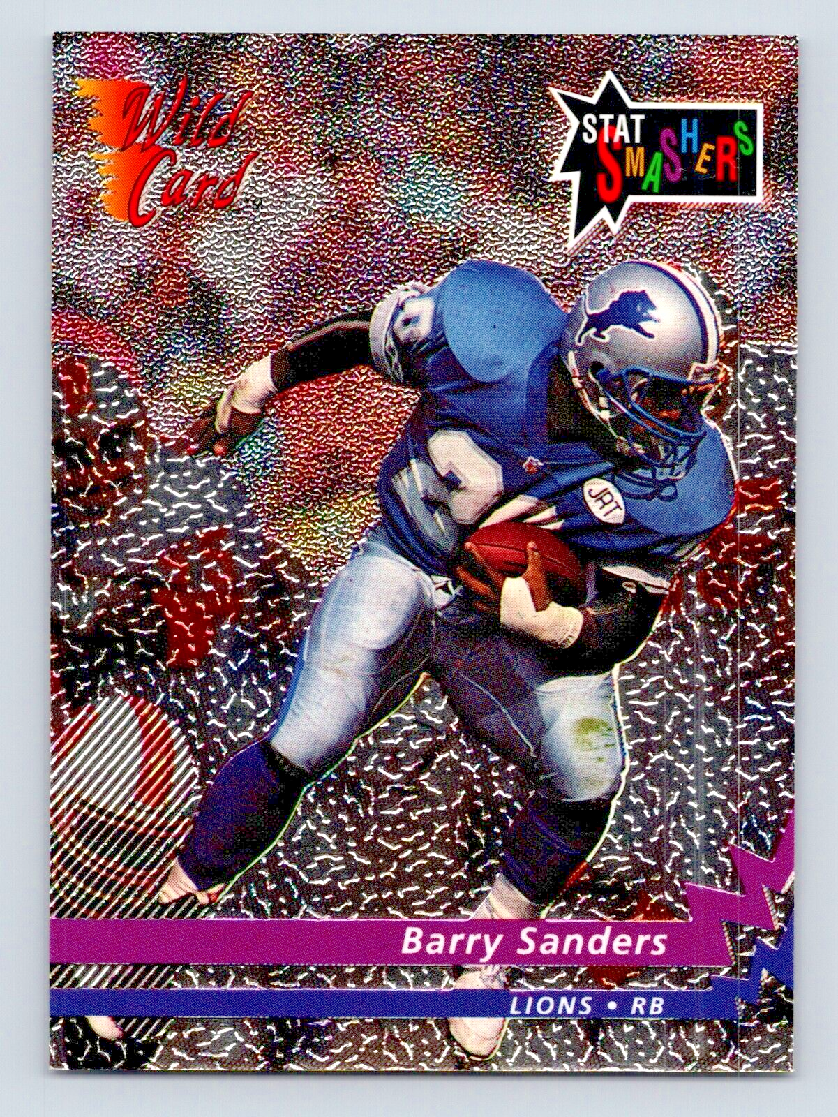 1992 Wild Card Stat Smasher Football Card No. P-1 Barry