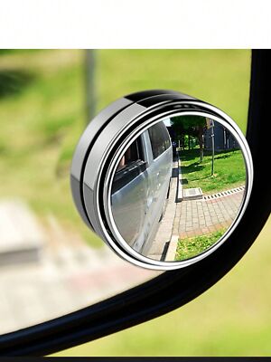 360° Side Rear View Mirror for Car 2pcs Blind Spot Mirrors Round HD Glass Convex