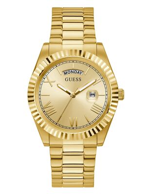 Золотые кварцевые часы GUESS для мужчин-ценителей GW0265G2