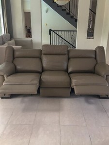 Convertible Leather Sofa With Leg Rest Sofas Gumtree Australia