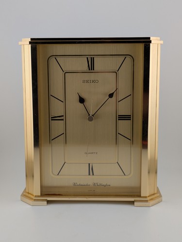 Seiko Westminster-Whittington Chime Mantel Desk Clock