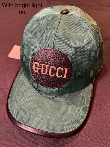 GUCCI GG RETRO GREEN BLACK CAP M MEDIUM OFF THE GRID BASEBL GUCCI GG RETRO GREEN BLACK CAP M MEDIUM OFF THE GRID BASEBL