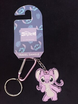 Disney Lilo & Stitch Schlüsselanhänger, Engel, Karabinerhaken, NEU mit Etikett