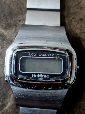 Vintage Beltime Quartz LED Stainless Steel watch for Me Spares Repair watchmaker eBay