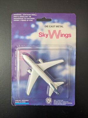Sky Wings Die Cast Metal 1993 Lufthansa Toy Airplane
