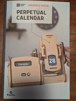 Kiwi Co Eureka Crate - Build Your Own Perpetual Calendar - Brand New/Open Box