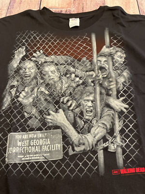 Halloween Walking Dead West Georgia Correctional Facility T Shirt Adult Size 2XL
